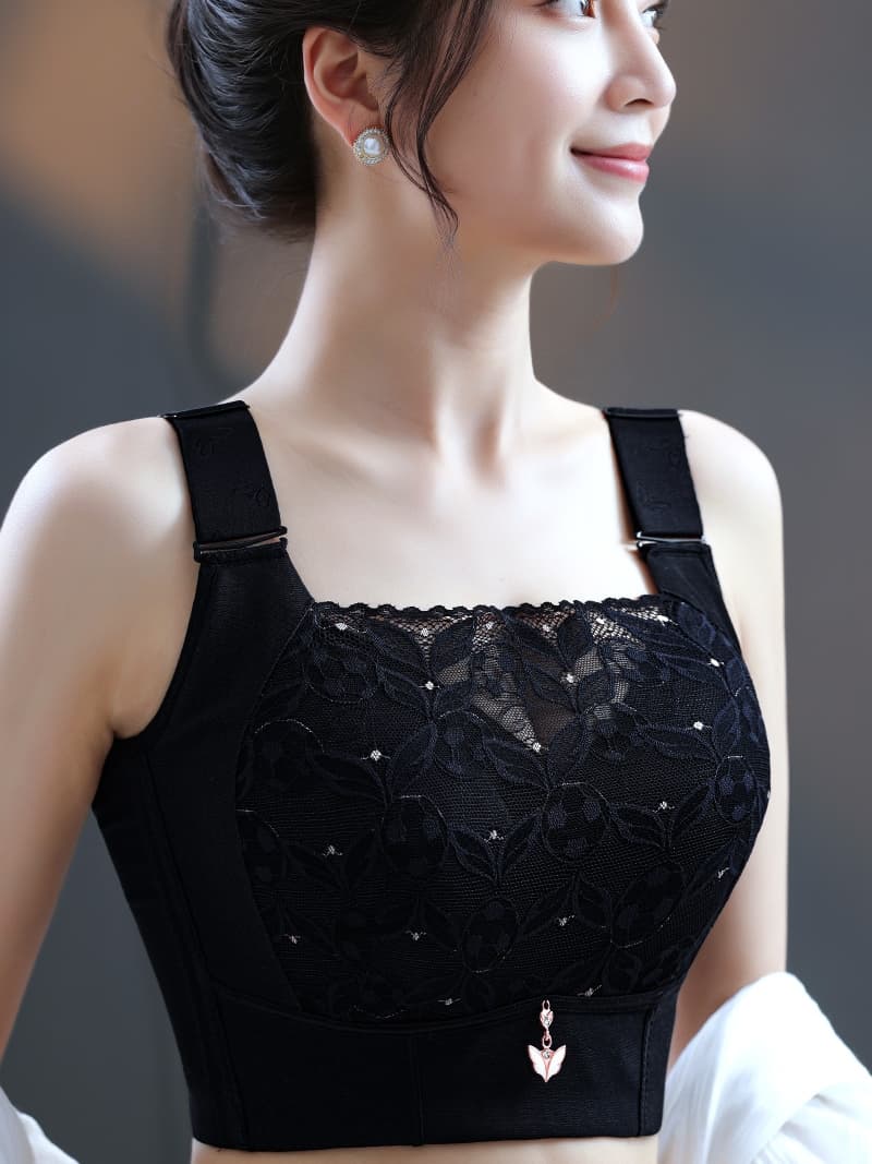 レース 服 花模様レース ブラレット