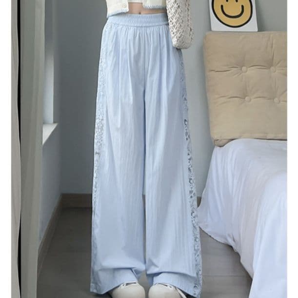 レース 服 上品レース装飾ロングスカート