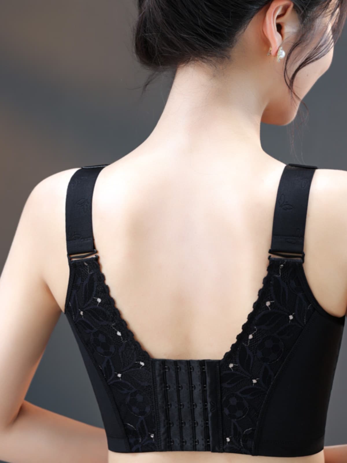 レース 服 花模様レース ブラレット