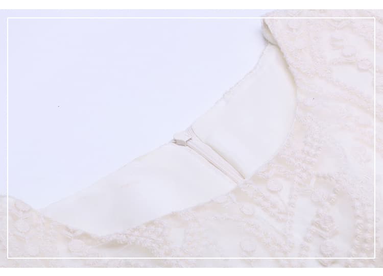 レース 服 上品レース 優美シルエットワンピース