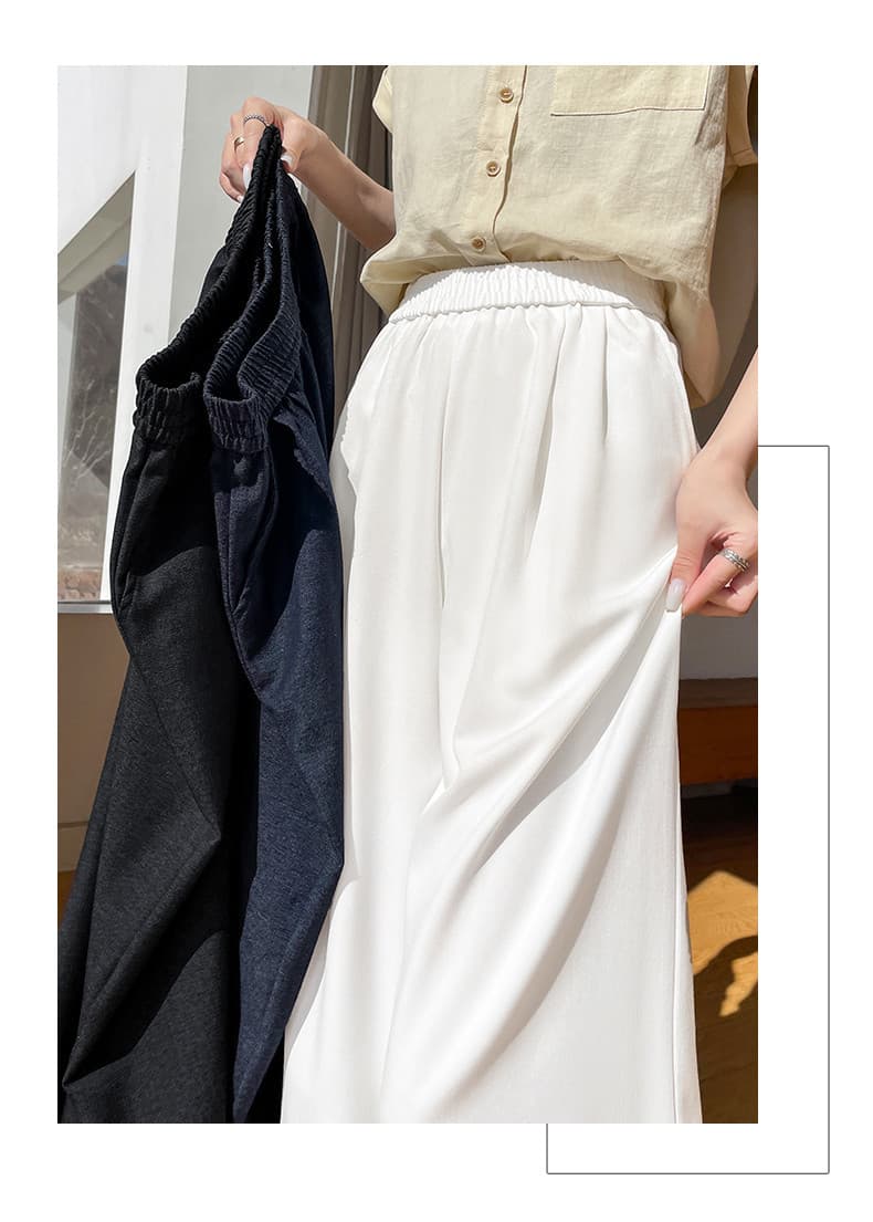 レース 服 裾レース切替ワイドパンツ