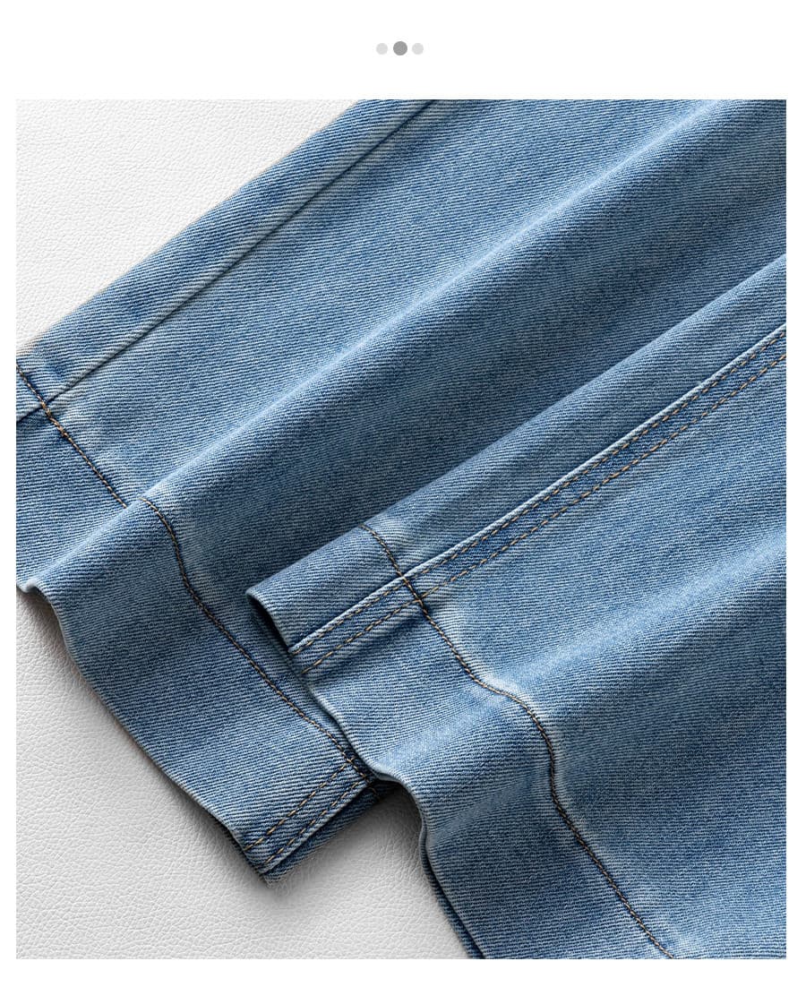 レース 服 レース飾りワイドデニムパンツ