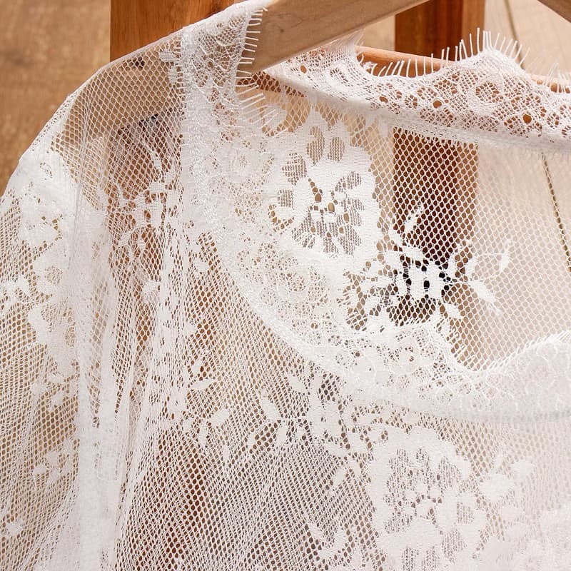 レース 服 透け感レース長袖トップス
