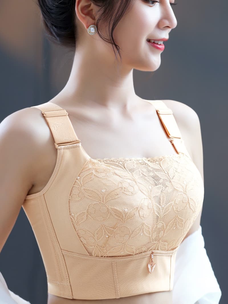 レース 服 花模様レース ブラレット