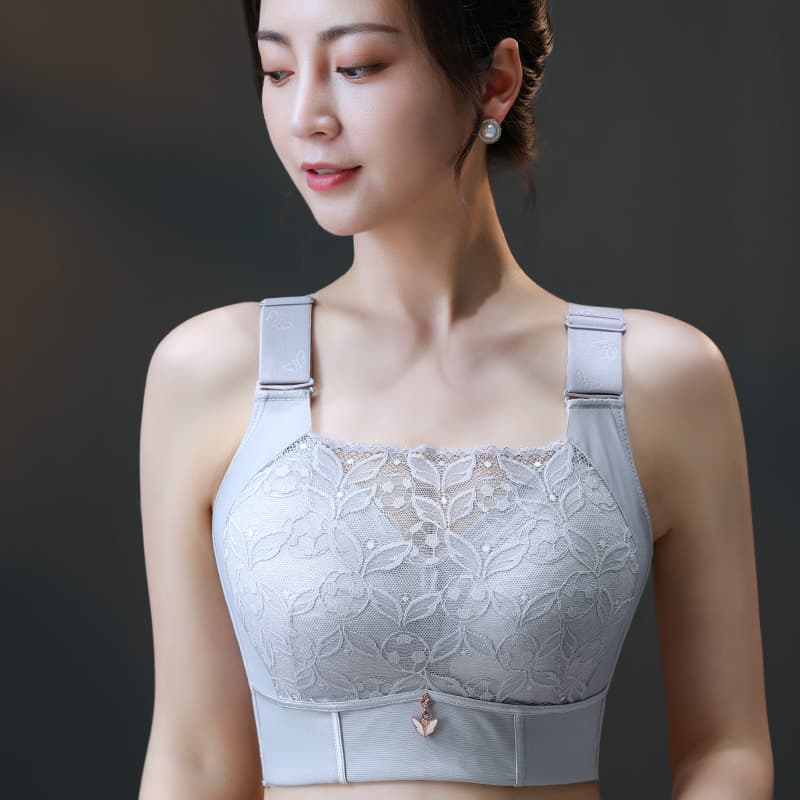 レース 服 花模様レース ブラレット