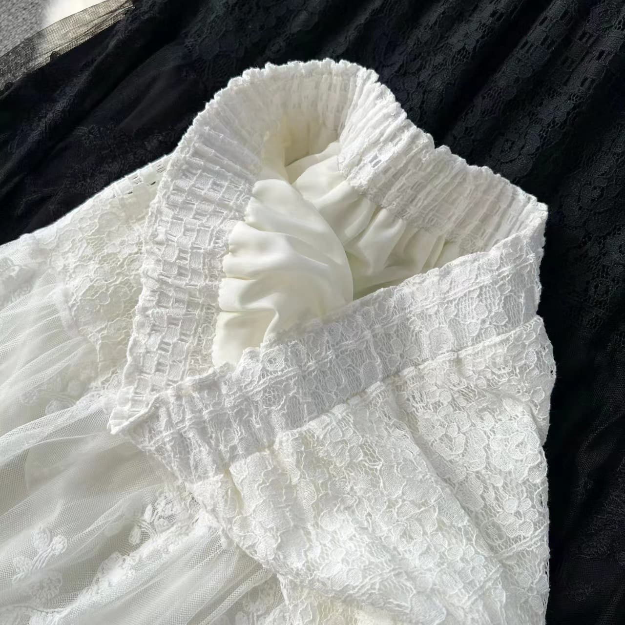 レースファッション レディース 花柄総レースロング丈スカート