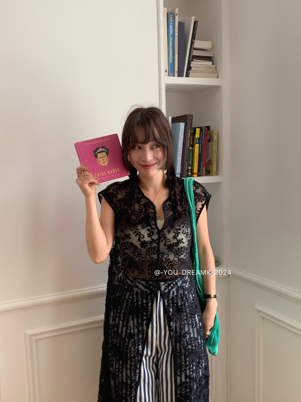 レース 服 透かし模様ロングレースベスト