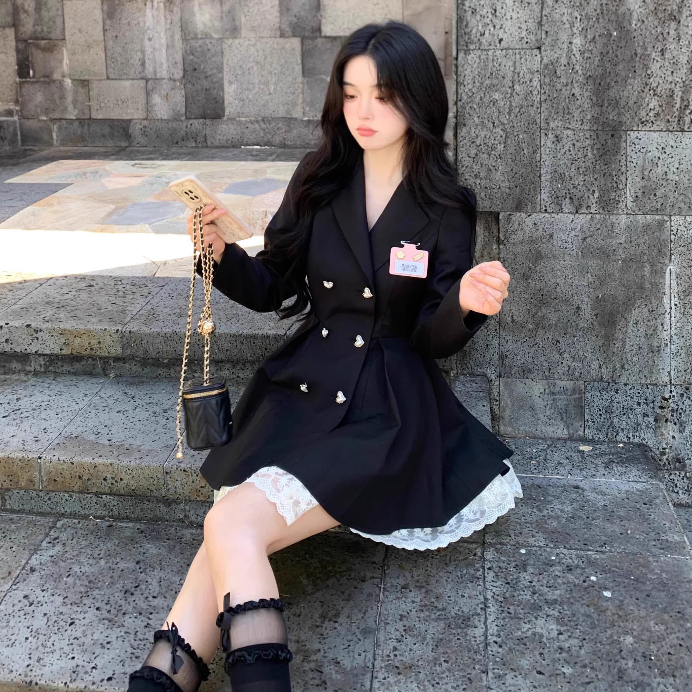 レースファッション 姫様風レースワンピース二種セット