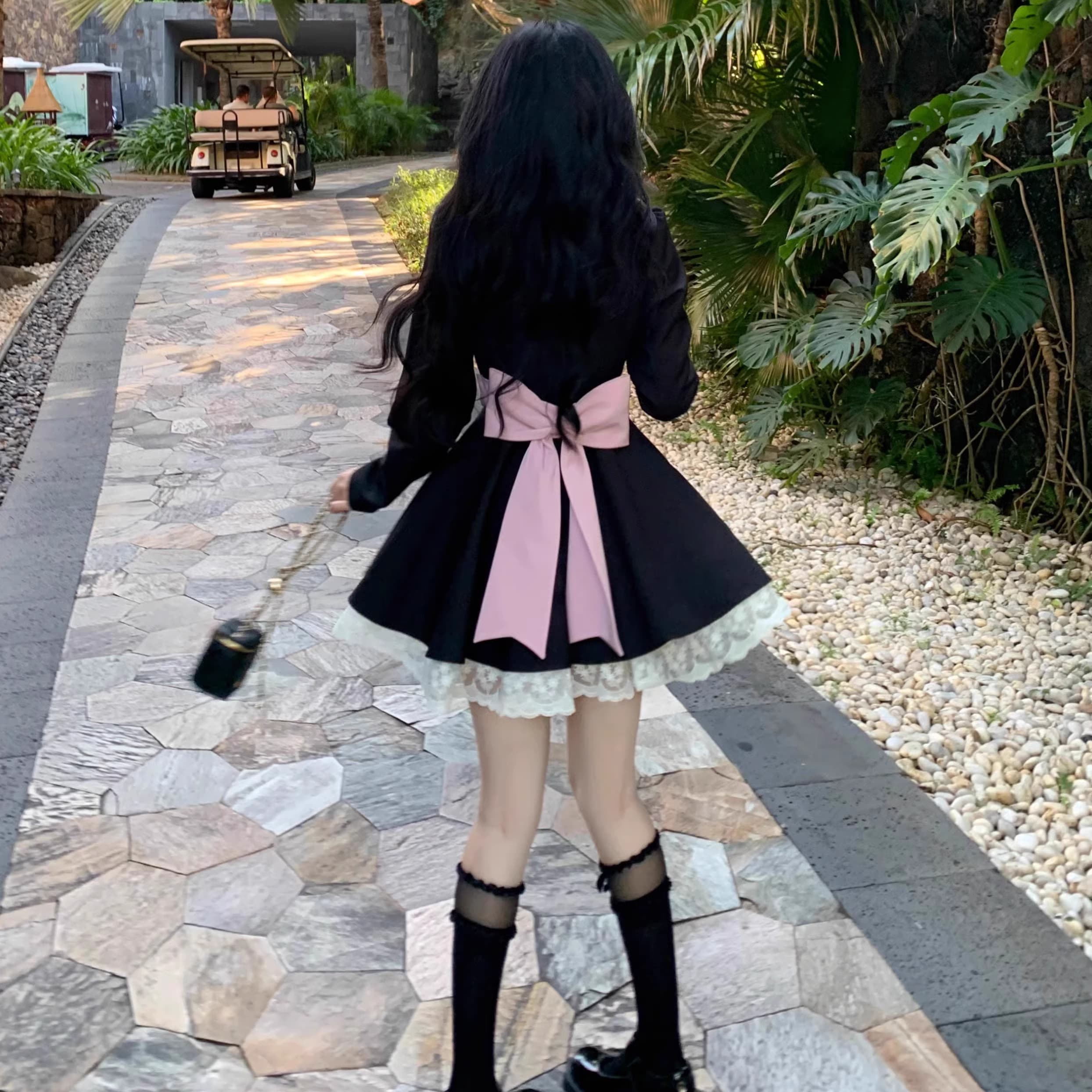 レースファッション 姫様風レースワンピース二種セット