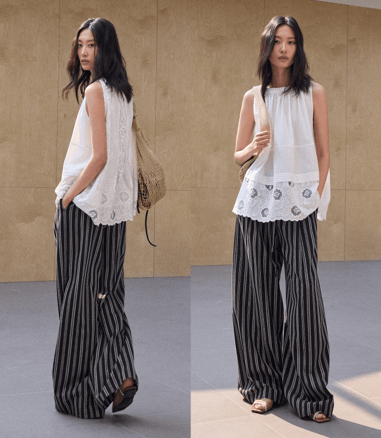 レース 服 花刺繍レースノースリーブブラウス
