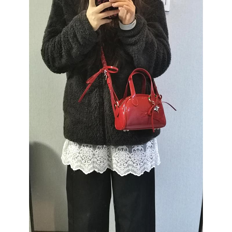 レース 服 レース裾飾り付き重ね着風ワイドパンツ
