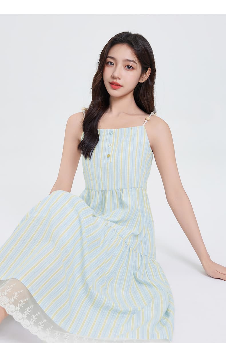 レース 服 ティアードフリル レース裾 春夏ワンピース
